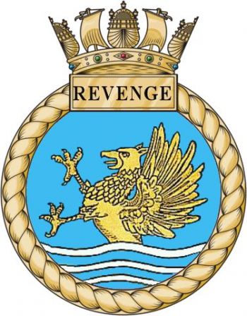 Coat of arms (crest) of the HMS Revenge, Royal Navy