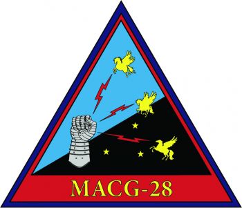 Coat of arms (crest) of the Marine Air Control Goup (MACG) 28, USMC