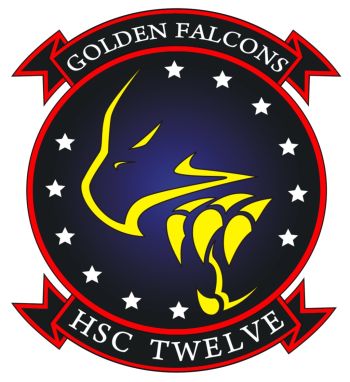 Coat of arms (crest) of the HSC-12 Golden Falcons, US Navy