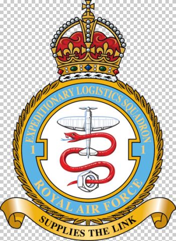 Coat of arms (crest) of the No 1 Expeditionary Logistics Squadron, Royal Air Force
