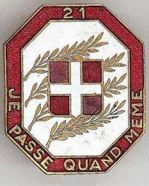 Coat of arms (crest) of the 21st Infantry Regiment, French Army