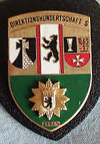 Coat of arms (crest) of Direktionshundertschaft 5, Berlin Police