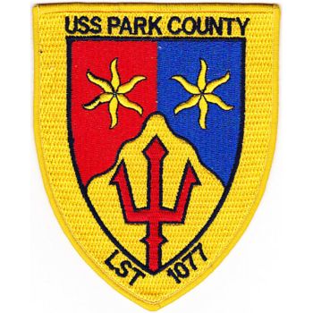 Coat of arms (crest) of the Landing Ship Tank USS Park County (LST-1077)
