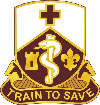 Coat of arms (crest) of 187th Medical Battalion, US Army