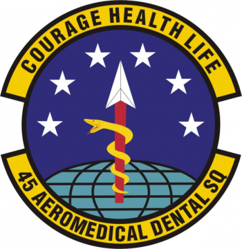 Coat of arms (crest) of the 45th Aeromedical Dental Squadron, US Air Force