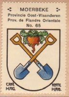 Wapen van Moerbeke/Arms (crest) of Moerbeke
