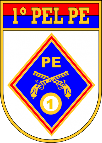 Coat of arms (crest) of the 1st Army Police Platoon, Brazilian Army