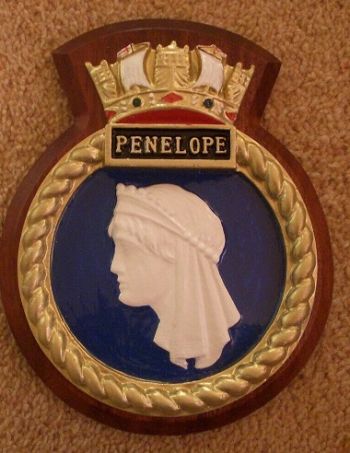 Coat of arms (crest) of the HMS Penelope, Royal Navy