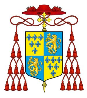 Arms (crest) of Guido Ascanio Sforza di Santa Fiora