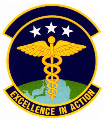 Coat of arms (crest) of the 35th Medical Operations Squadron, US Air Force