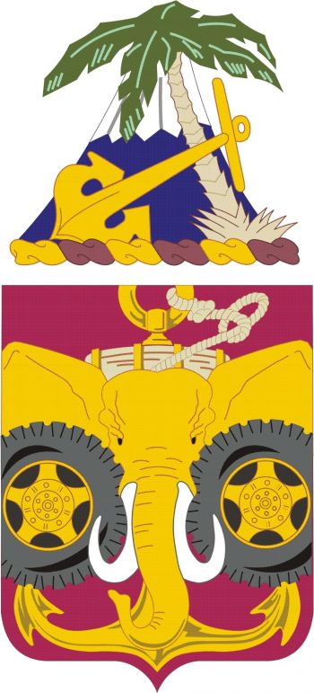 Coat of arms (crest) of 39th Transportation Battalion, US Army