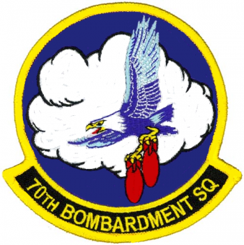 Coat of arms (crest) of the 70th Bombardment Squadron, US Air Force