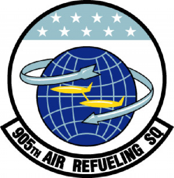 Coat of arms (crest) of the 905th Air Refueling Squadron, US Air Force