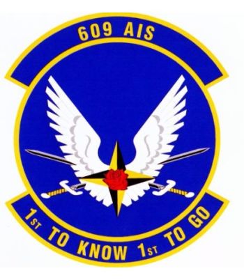 Coat of arms (crest) of the 609th Air Intelligence Squadron, US Air Force