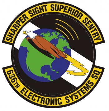 Coat of arms (crest) of the 636th Electronic Systems Squadron, US Air Force