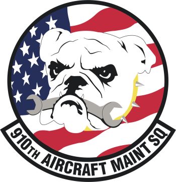 Coat of arms (crest) of the 910th Aircraft Maintenance Squadron, US Air Force