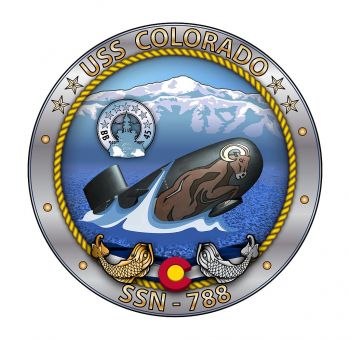 Coat of arms (crest) of the Submarine USS Colorado (SSN-788)