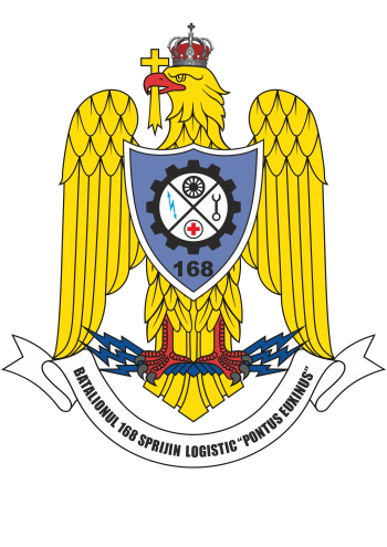 Coat of arms (crest) of the 168th Logistics Support Battalion Pontus Euxinus, Romanian Army