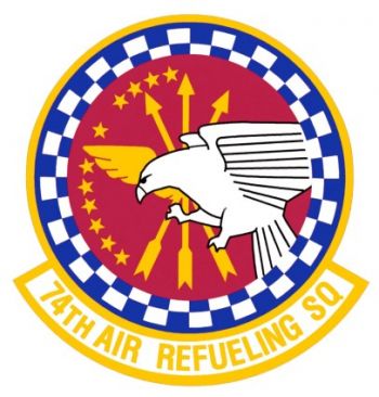 Coat of arms (crest) of the 74th Air Refueling Squadron, US Air Force
