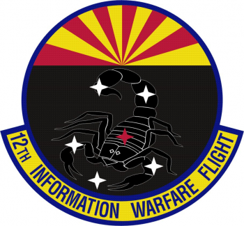 Coat of arms (crest) of the 12th Information Warfare Flight, US Air Force