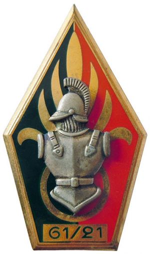 Coat of arms (crest) of the 21st Company of the 61st Engineer Battalion, French Army