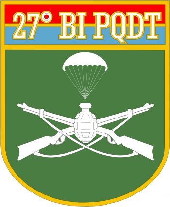 Coat of arms (crest) of the 27th Parachute Infantry Battalion, Brazilian Army