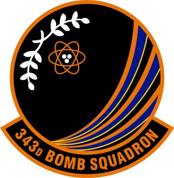 Coat of arms (crest) of the 343rd Bombardment Squadron, US Air Force