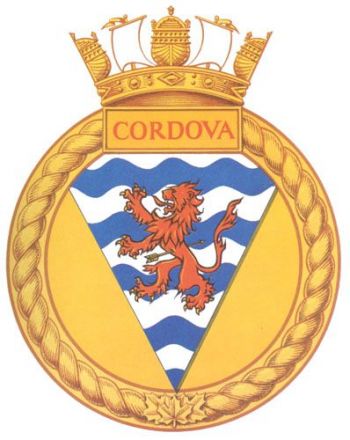 Coat of arms (crest) of the HMCS Cordova, Royal Canadian Navy