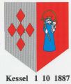 Wapen van Kessel/Coat of arms (crest) of Kessel
