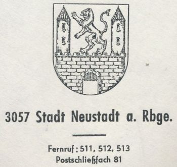 Wappen von Neustadt am Rübenberge/Coat of arms (crest) of Neustadt am Rübenberge