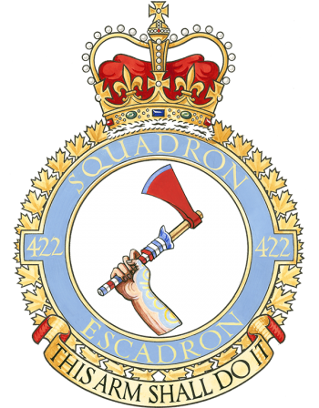 Coat of arms (crest) of No 422 Squadron, Royal Canadian Air Force