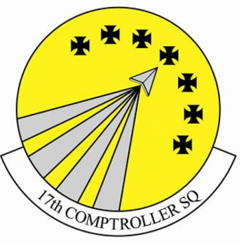 Coat of arms (crest) of the 17th Comptroller Squadron, US Air Force