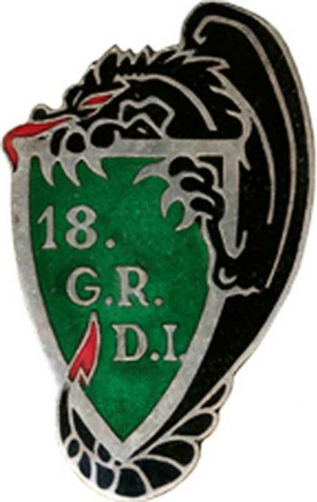 Coat of arms (crest) of the 18th Infantry Division Reconnaissance Group, French Army