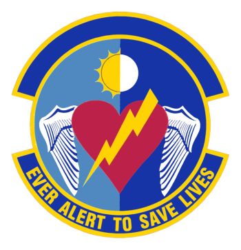 Coat of arms (crest) of the 445th Aeromedical Evacuation Squadron, US Air Force