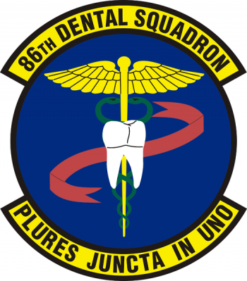 Coat of arms (crest) of the 86th Dental Squadron, US Air Force