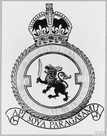 Coat of arms (crest) of the No 160 Squadron, Royal Air Force