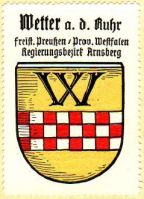 Wappen von Wetter/Arms (crest) of Wetter