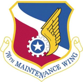 Coat of arms (crest) of the 76th Maintenance Wing, US Air Force