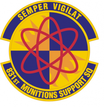 Coat of arms (crest) of the 831st Munitions Support Squadron, US Air Force