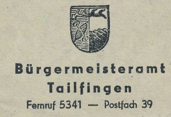 Wappen von Tailfingen (Albstadt)/Coat of arms (crest) of Tailfingen (Albstadt)