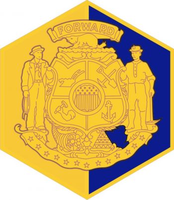 Coat of arms (crest) of Wisconsin Army National Guard, US