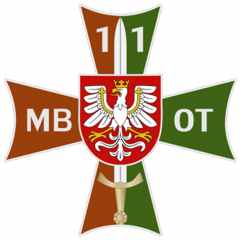 Coat of arms (crest) of the 11th Malopolska Territorial Defence Brigade Brigadier-General Leopold Okulicki alias Niedźwiadek, Poland