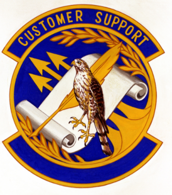 Coat of arms (crest) of the 438th Contracting Squadron, US Air Force