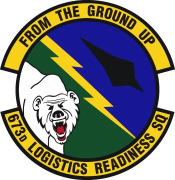 Coat of arms (crest) of the 673rd Logistics Readiness Squadron, US Air Force