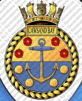 Coat of arms (crest) of the HMS Cawsand Bay, Royal Navy