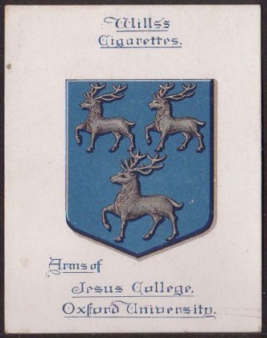 Coat of arms (crest) of Jesus College (Oxford University)
