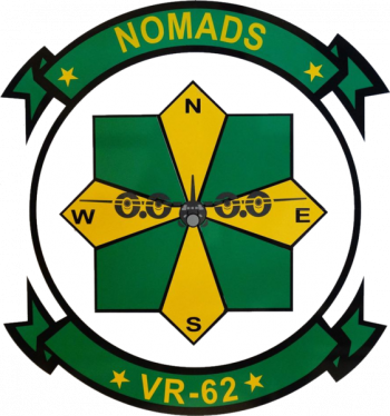 Coat of arms (crest) of the VR-62 Nomads, US Navy