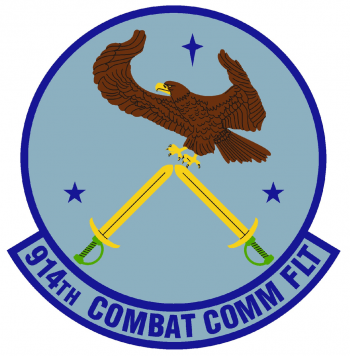 Coat of arms (crest) of the 914th Combat Communications Flight, US Air Force