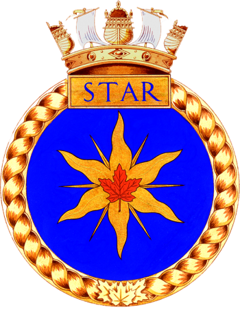 Coat of arms (crest) of the HMCS Star, Royal Canadian Navy