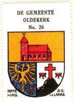 Wapen van Oldekerk/Arms (crest) of Oldekerk